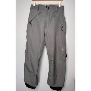 Burton Mens Snowboard Ski Pants SZ M Gray Waterproof Outdoor Adjustable